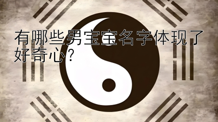 有哪些男宝宝名字体现了好奇心？