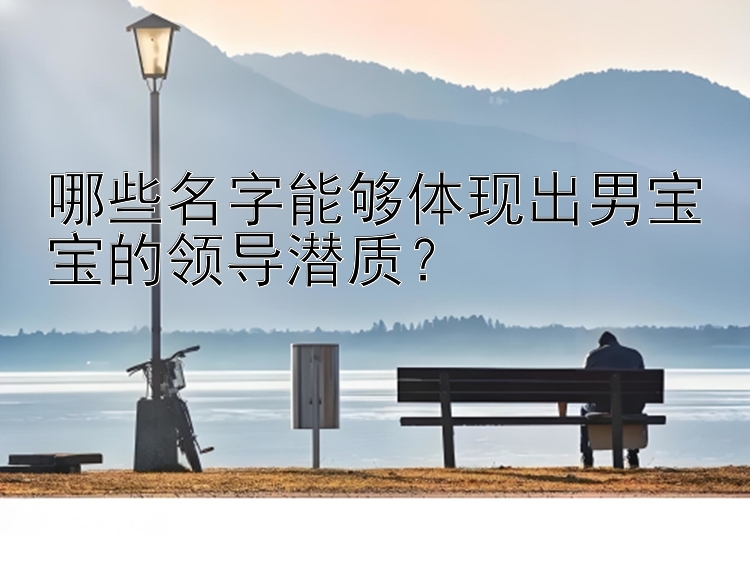 哪些名字能够体现出男宝宝的领导潜质？