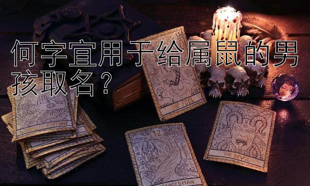 何字宜用于给属鼠的男孩取名？