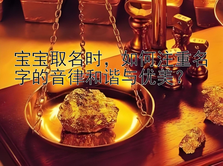 宝宝取名时，如何注重名字的音律和谐与优美？