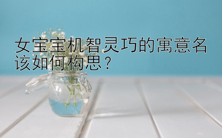 女宝宝机智灵巧的寓意名该如何构思？