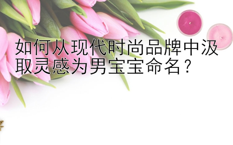 大发旗下台子总代理邀请码    如何从现代时尚品牌中汲取灵感为男宝宝命名？