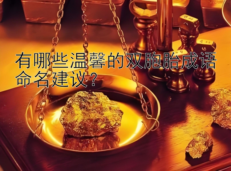 有哪些温馨的双胞胎成语命名建议？