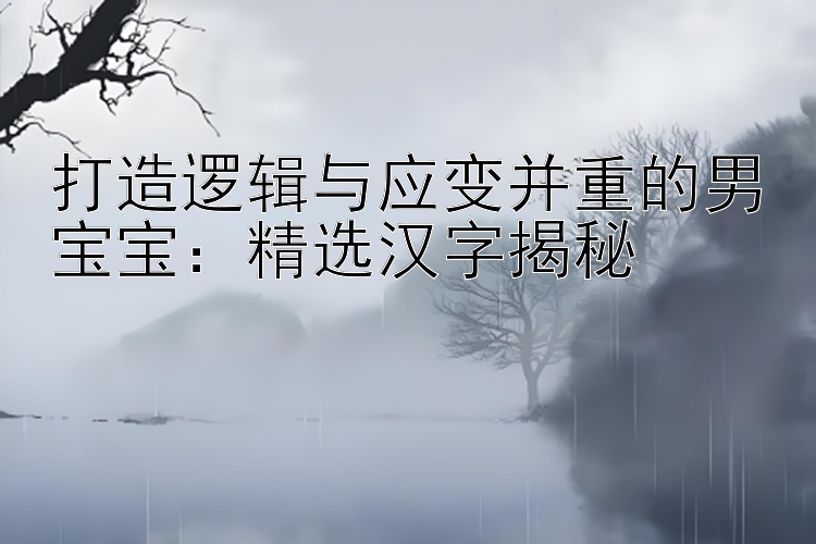 打造逻辑与应变并重的男宝宝：精选汉字揭秘